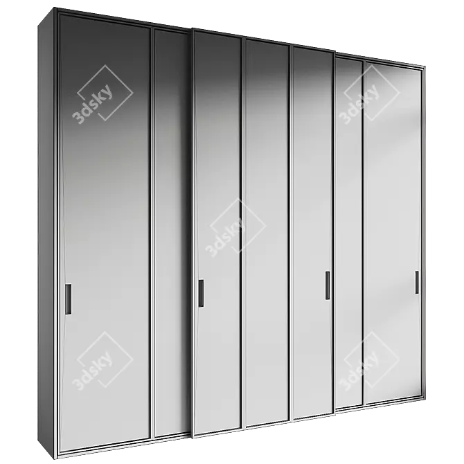 Modern Model Wardrobe 336 Display 3D model image 4