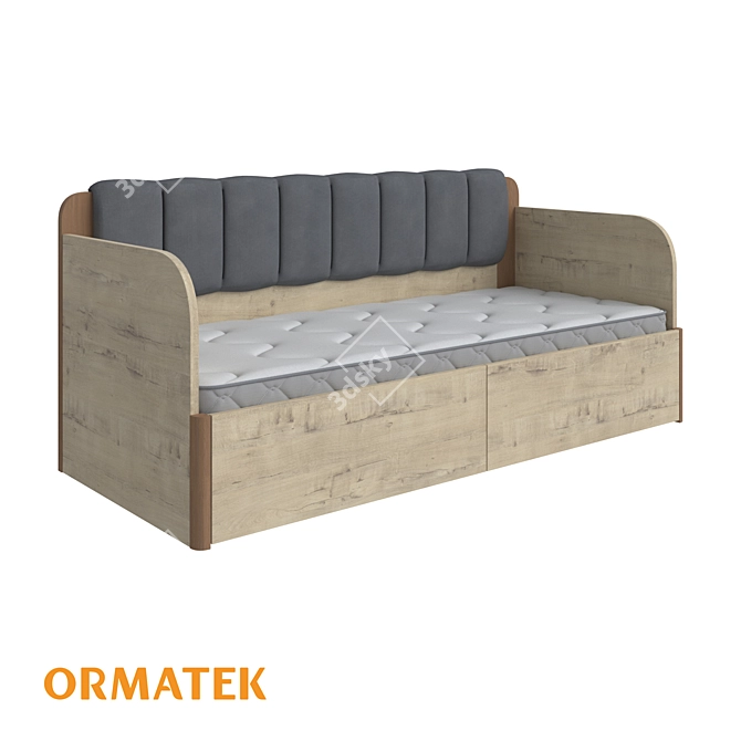 Modern Sofa Bed Storage Solution 3D model image 1