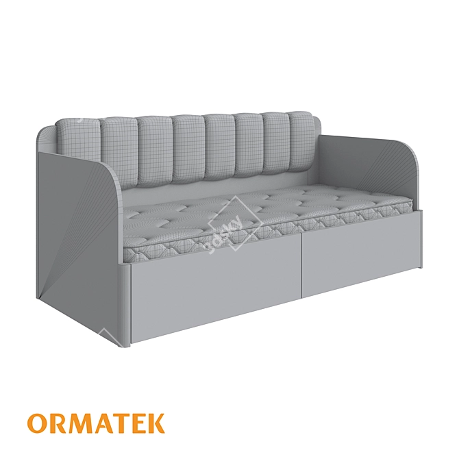 Modern Sofa Bed Storage Solution 3D model image 2