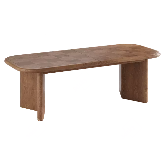 Soho Home Darwin Extendable Dining Table 3D model image 2