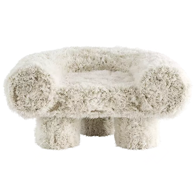 Modern Mineral Yeti Armchair Design 3D model image 3