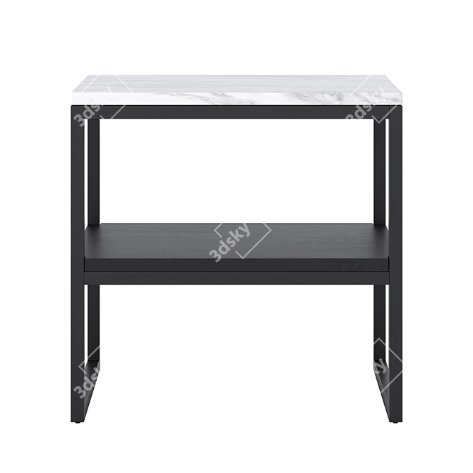 Marble Elegance: Brink Side Table 3D model image 2