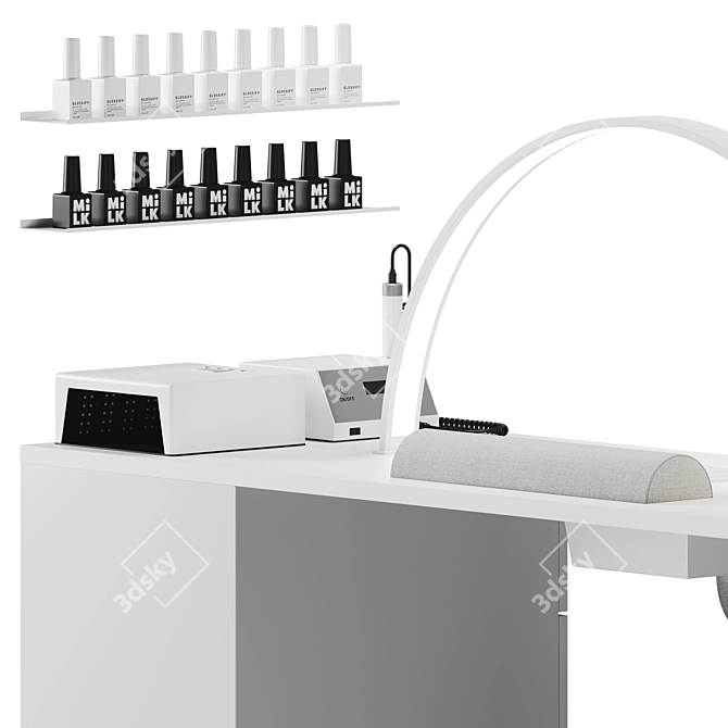 Manicure Studio Equipment Set 3D model image 9