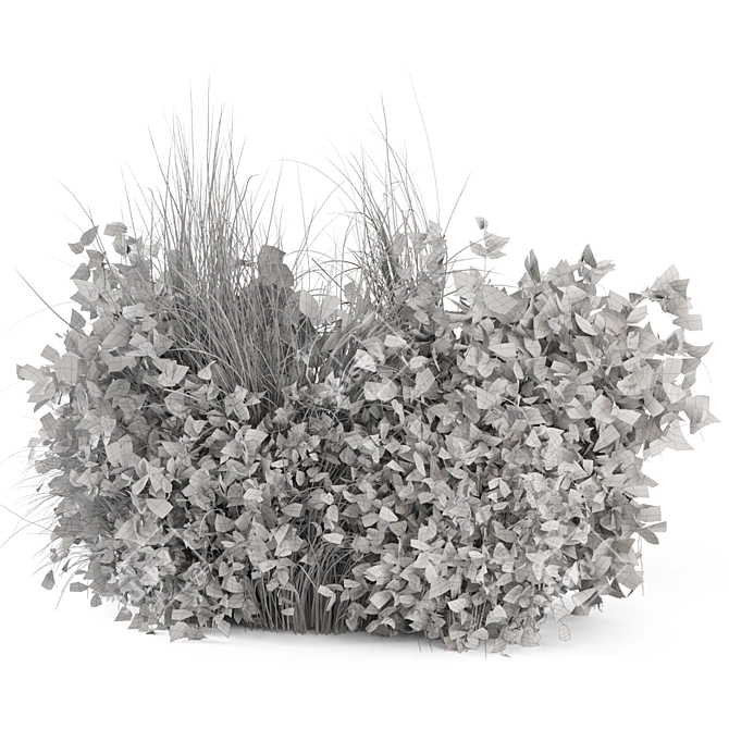 Outdoor Plants Bush Set 2449 3D model image 3