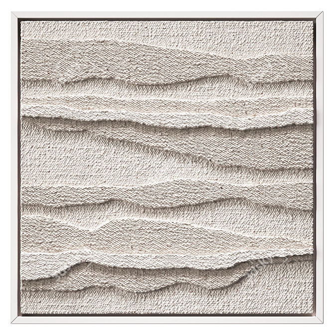 Art Canvases with Fabric Elements 3D model image 1