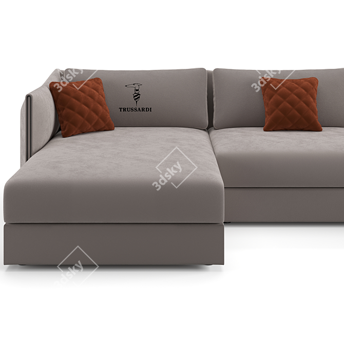 Trussardi Maryl Sofa: Luxurious Elegance 3D model image 7