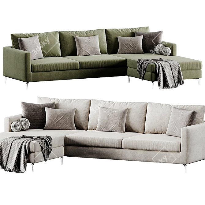 Modern RICHARD Sofa by Bodema 3D model image 3