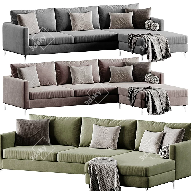 Modern RICHARD Sofa by Bodema 3D model image 4