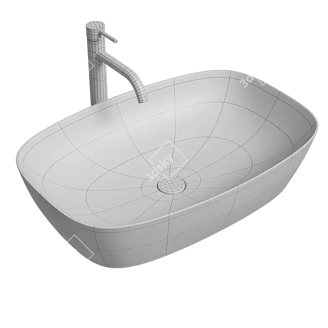 Catalano Alvea Basin Sink 60x40 3D model image 3