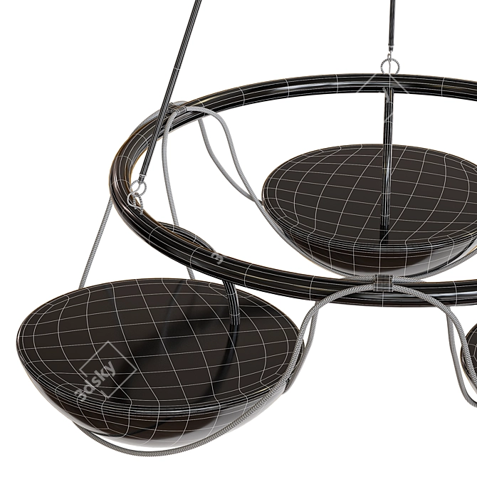  Sleek Selene 3 Pendant Light 3D model image 6