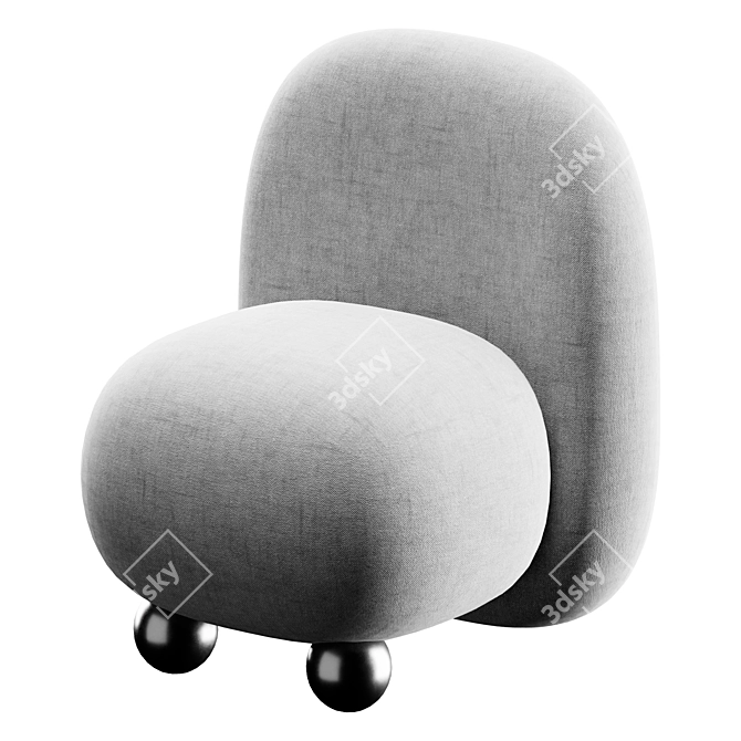 Designer Kelly Wearstler Armchair 3D model image 2