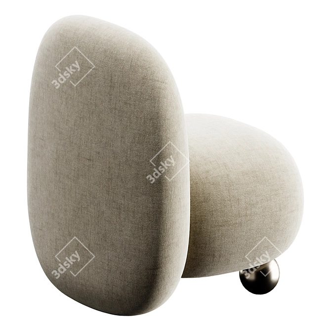 Designer Kelly Wearstler Armchair 3D model image 3