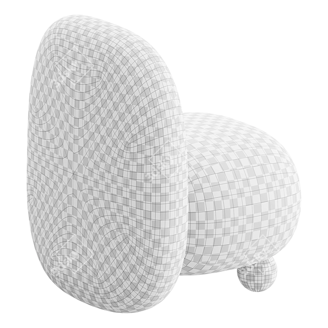 Designer Kelly Wearstler Armchair 3D model image 4