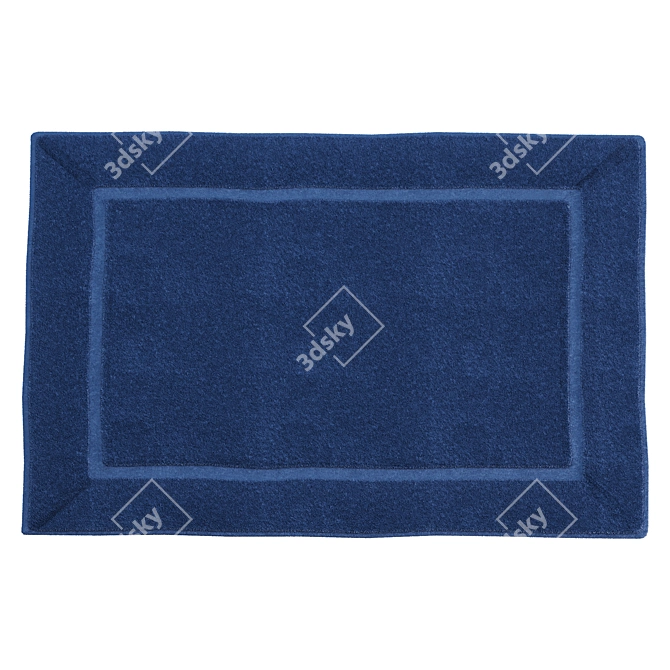 Soft Plush Bathroom Rug 3D model image 4