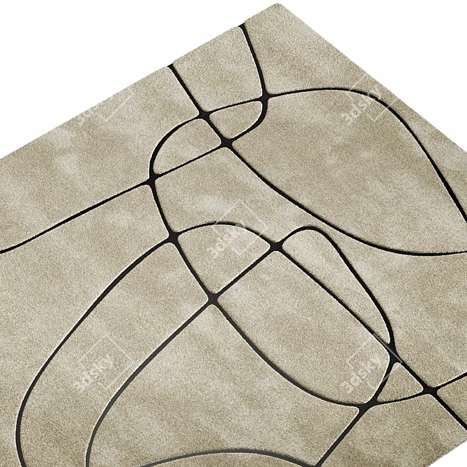 VTWONEN Doodle Rug Collection 3D model image 2