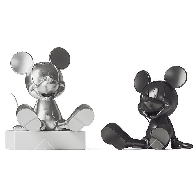 3D Mickey Mouse Model for Vray 3D model image 1