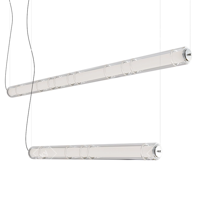 Modern Glass Pendant Light Design 3D model image 1