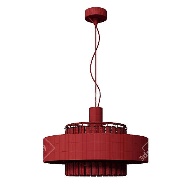 Luxury Opera Suspension Light Fixture 3D model image 3