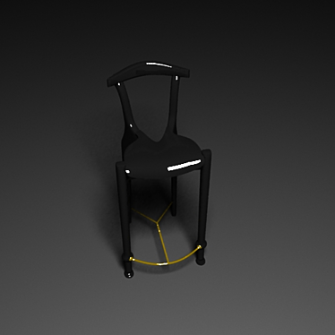 Italian Elegance: cjc Gaulino Chair 3D model image 1 