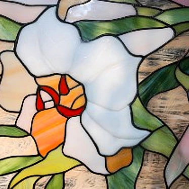 Ethereal Stained Glass Window 3D model image 1 