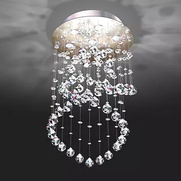 Luxury Crystal Chandelier (400x650) 3D model image 1 