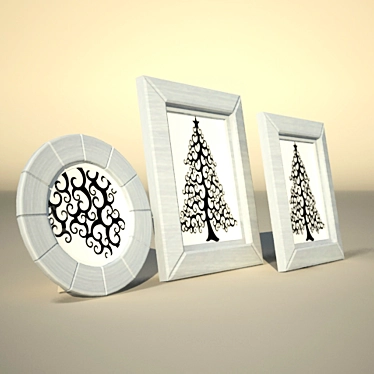 Minimalist PhotoFrame: A Stylish Interior Accent 3D model image 1 