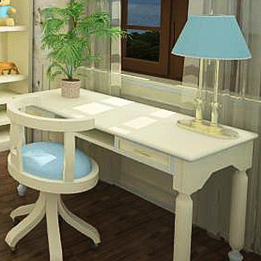 Sleek Ferretti Table 3D model image 1 
