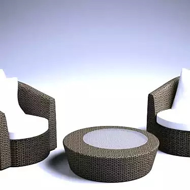 Dedon Outdoor Furniture: Texture, Material, Style 3D model image 1 