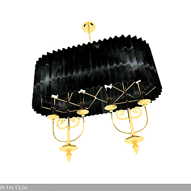 Elegant Office Pendant Lamp 3D model image 1 