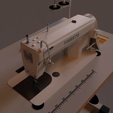 Yamata Industrial Sewing Machine 3D model image 1 