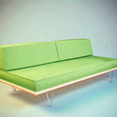 Modern Daybed: Versatile and Stylish 3D model image 1 