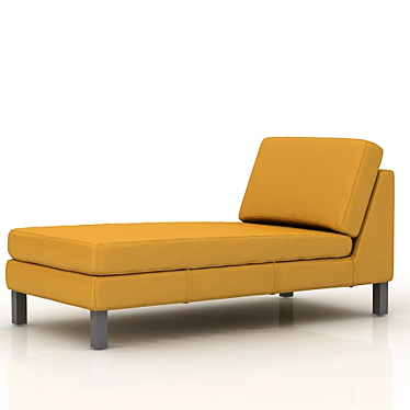 Cozetka - Designer Sofa with Light Brown Cover 3D model image 1 