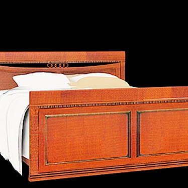 Italian Elegance: Rialto Bed 3D model image 1 