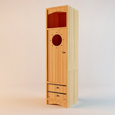 Nautilus Kids Cabinet: Organize with Style 3D model image 1 