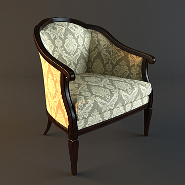 Elegant Classic Armchair 3D model image 1 