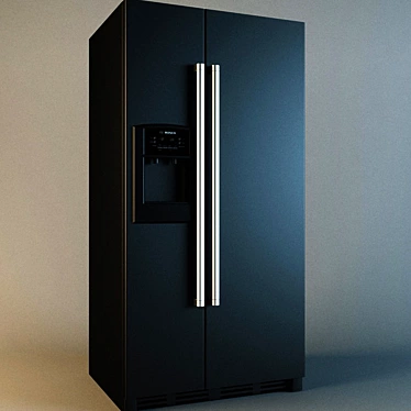 Bosch KAN 58A55 Fridge: Sleek & Spacious 3D model image 1 