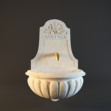 Marble Hammam Fountain: Designer Vladimir Kudryavtsev 3D model image 1 