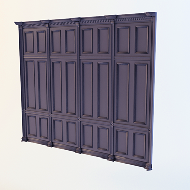 Classic Wall Paneling 3D model image 1 
