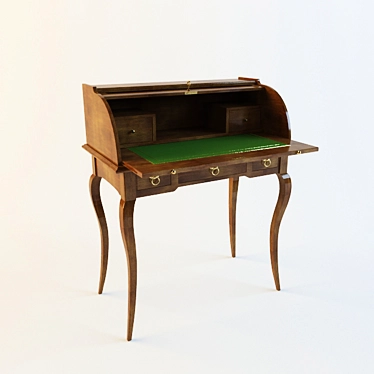 Spanish Style Office Desk 3D model image 1 