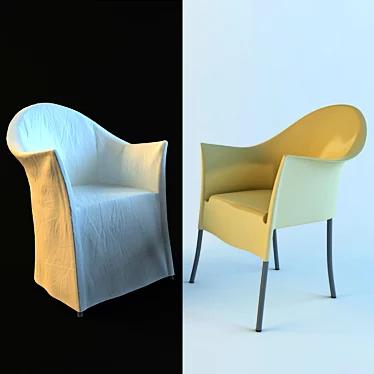 Elegant Textured Lord Yo Chair 3D model image 1 
