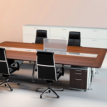 German-made Sedus Pedestal Desk 3D model image 1 