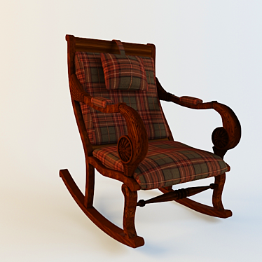Rocking Armchair 3D model image 1 