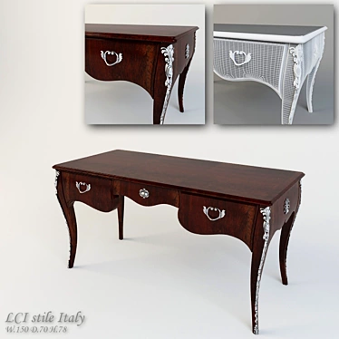 Stylish LCI STILE Office Desk 3D model image 1 