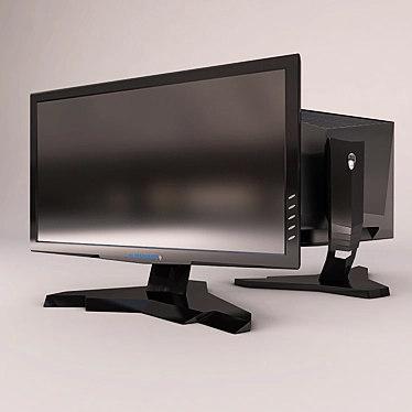 Dell AlienWare Monitor: Ultimate Gaming Display 3D model image 1 
