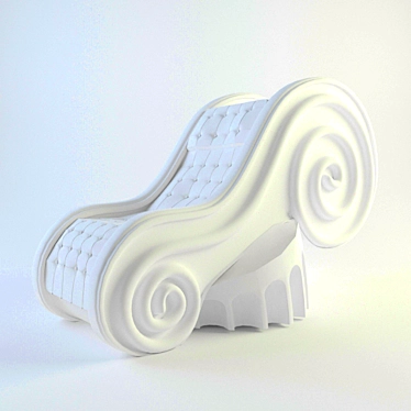 Title: Elevate Armchair: Comfort and Style 3D model image 1 