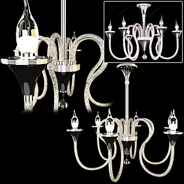 Serpente Pendant Chandelier 3D model image 1 