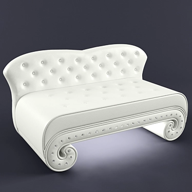 Illuminated Classic Daybed: Perfect for Nightclubs, Bars, and Restaurants 3D model image 1 