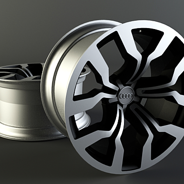 High-Poly Audi R8 Disc 3D model image 1 