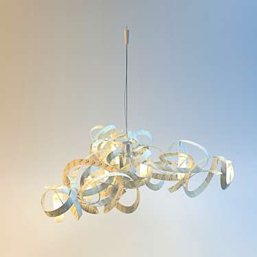 Minimalist Metal Pendant Light 3D model image 1 