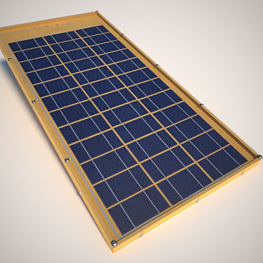 Sun Power Solar Battery 3D model image 1 